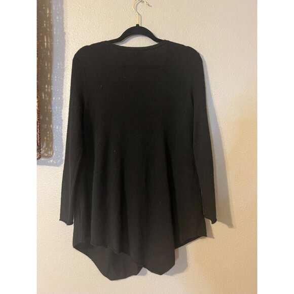 JOIE Women's Wool Cashmere Sweater S Small Black Tunic Longer Length - Picture 10 of 10